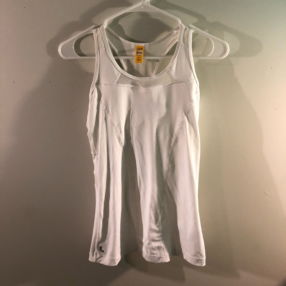 White Lole Workout Tank Top